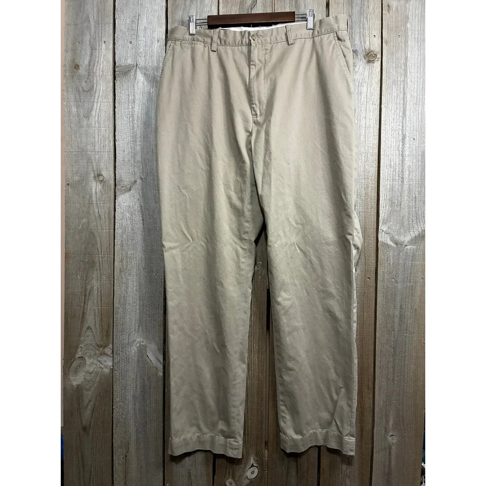 Polo Ralph Lauren Prospect Pant Mens 38x34 Tan Khaki Cotton Chino Straight Leg